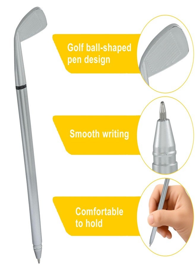 BokWin 12 Pack Golf Ballpoint Pen， Mini Golfing Club Props - Funny Sports Themed Black Ink Writing Instruments for Students, Coworkers, Office Use, and Stationery Supplies Gift Idea - Image 3