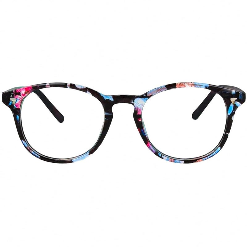 Iflash Blue Light Blocking Glasses Gaming Filter Transparent Round Eyeglasses for Eye Protection Men Women, Computer/Tablet/Laptop/Mobile/TV, Anti-blue & Anti eyestrain - Image 2
