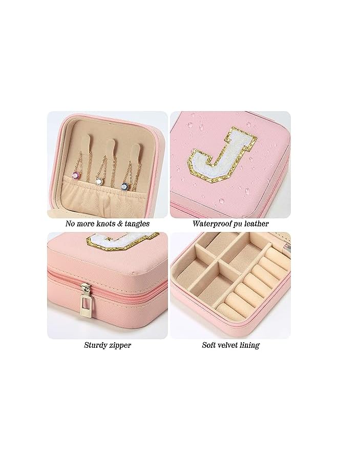 The Bros Christmas Gifts for Women Girls - Travel Jewelry Case for Girls Jewelry Box | Gifts for Friends Women Unique Christmas Gifts for Women | Friends Gifts Personalized Gifts - Initial Jewelry Box - Image 5