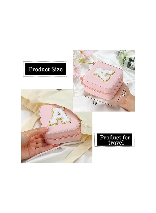 The Bros Christmas Gifts for Women Girls - Travel Jewelry Case for Girls Jewelry Box | Gifts for Friends Women Unique Christmas Gifts for Women | Friends Gifts Personalized Gifts - Initial Jewelry Box - Image 4