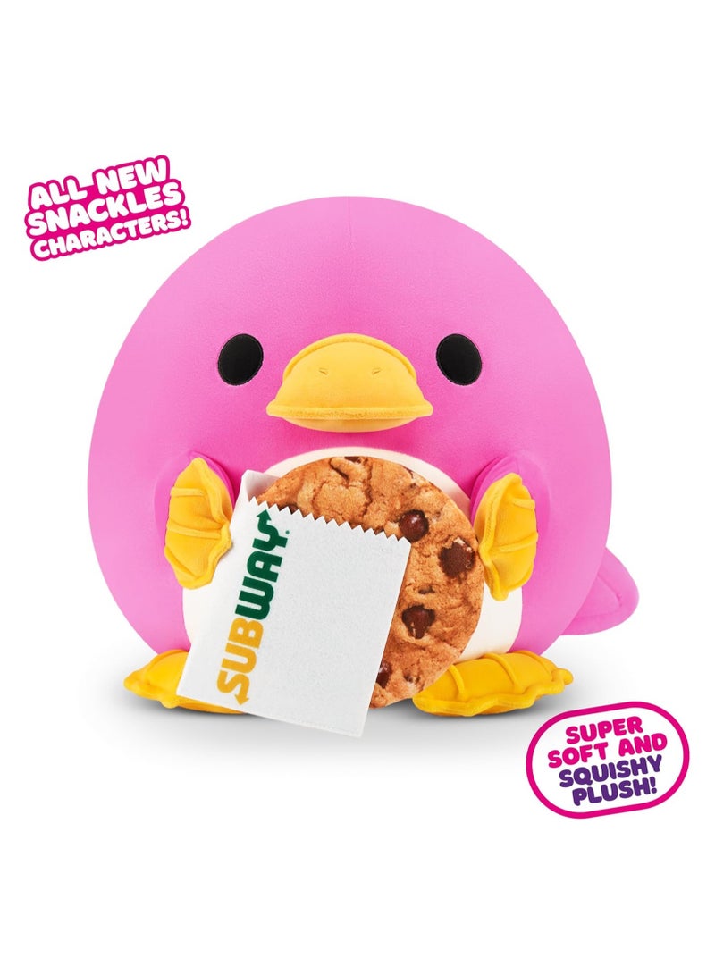SNACKLES Snackles Series 2 Platypus & Subway 14 Inch Plush by ZURU, Ultra Soft Plush, Collectible Plush with Real Licensed Brands, Stuffed Animal, Giftable  - Image 1