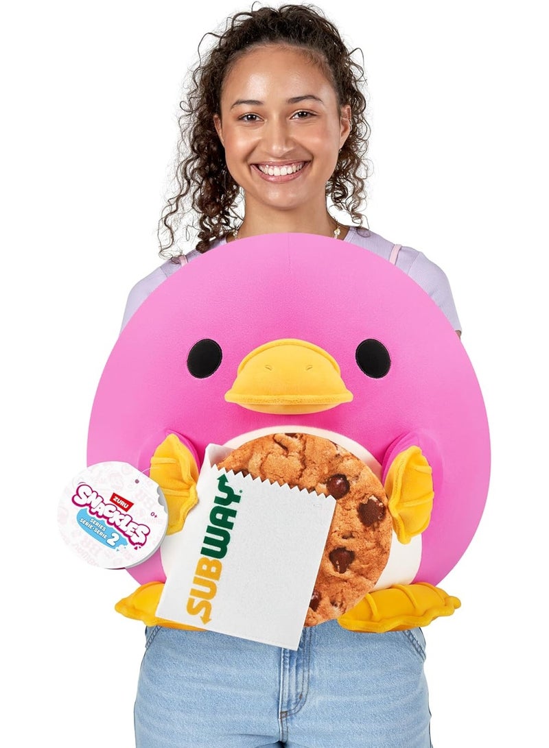 SNACKLES Snackles Series 2 Platypus & Subway 14 Inch Plush by ZURU, Ultra Soft Plush, Collectible Plush with Real Licensed Brands, Stuffed Animal, Giftable  - Image 3