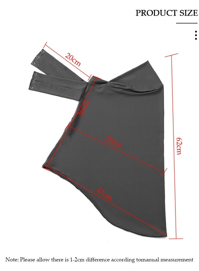 DUNISO Instant Hijab Button Design, Fashion Hijab for Women, Instant Snap Fastener Hijab Inner Cap, Full Cover Head Wraps Scarf, Islam Turban Caps - Image 2