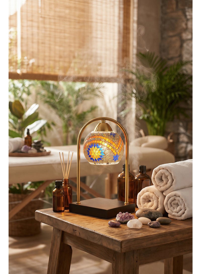 Turkish Candle Warmer Lamp with Timer, Electric Dimmable Wax Melt Warmer, Adjustable Height Moroccan Vintage Table Lamp, Aromatherapy Candle Heater, Home Decor for Bedroom Living Room Office, Gift for Women Mom Birthday - Image 2