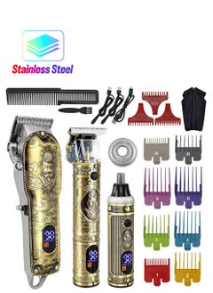 RATSAW Hair Clippers Beard Trimmer Nose Set for Men Professional Cordless Barber Rechargeable T Blade Trimmer Hair Cut Machines with LED Display  - Image 1
