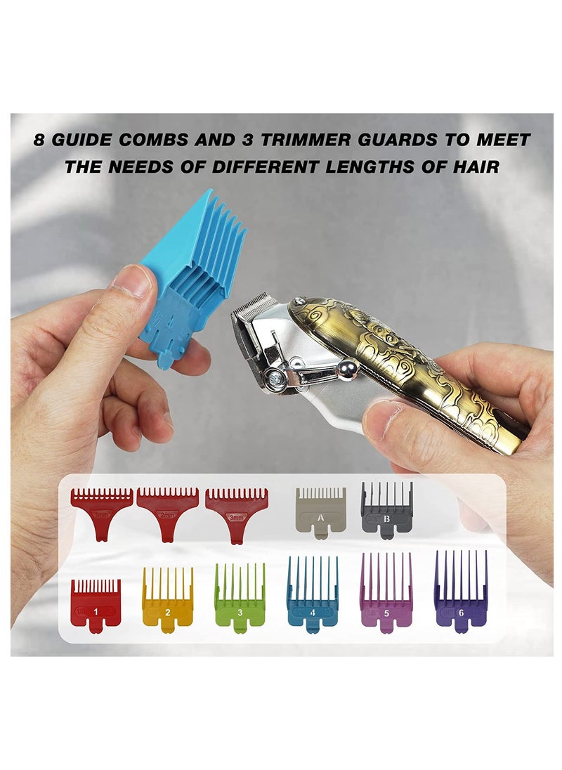 RATSAW Hair Clippers Beard Trimmer Nose Set for Men Professional Cordless Barber Rechargeable T Blade Trimmer Hair Cut Machines with LED Display  - Image 3