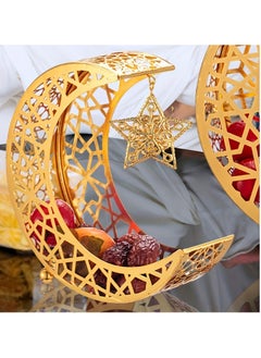 Eid al-Adha star shaped tray, dessert tray, Islamic themed home decor, 2 sizes, sturdy and durable for special occasions