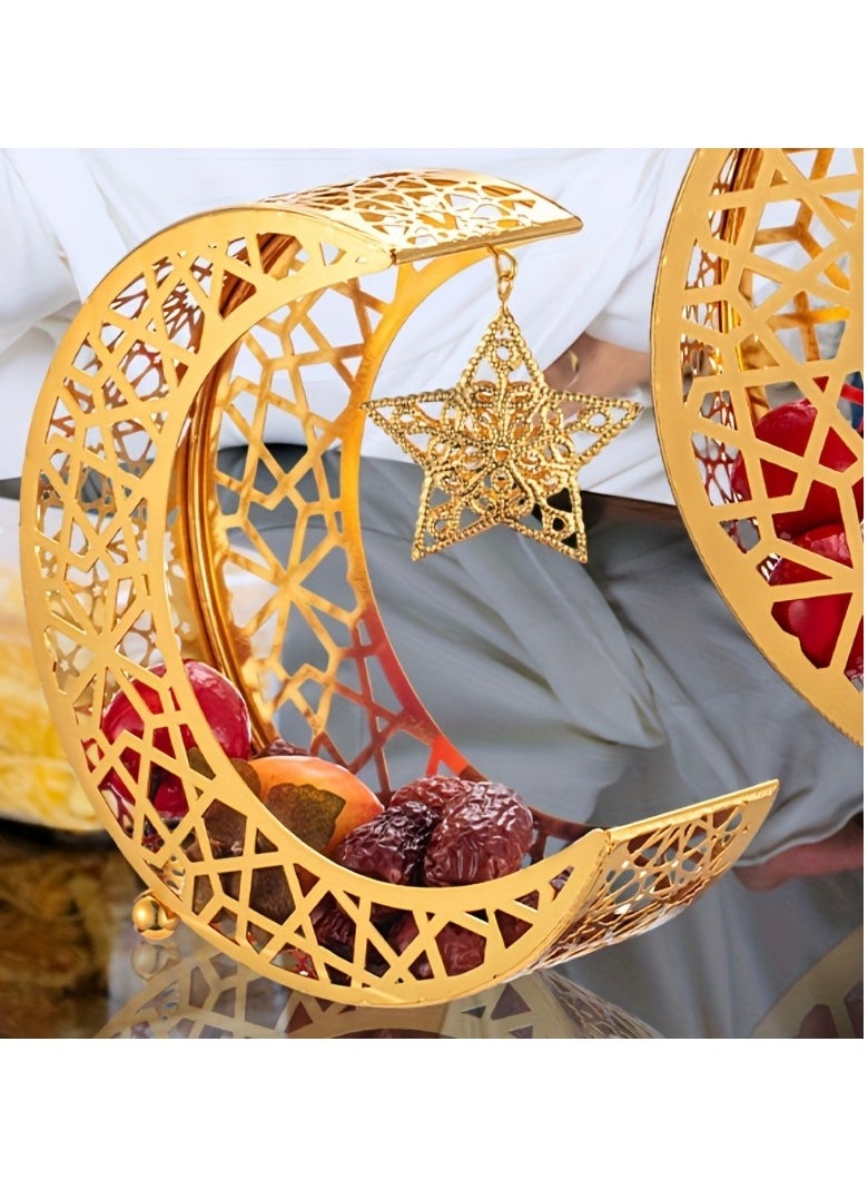 Generic - Eid al-Adha star shaped tray, dessert tray, Islamic themed home decor, 2 sizes, sturdy and durable for special occasions - Image 1