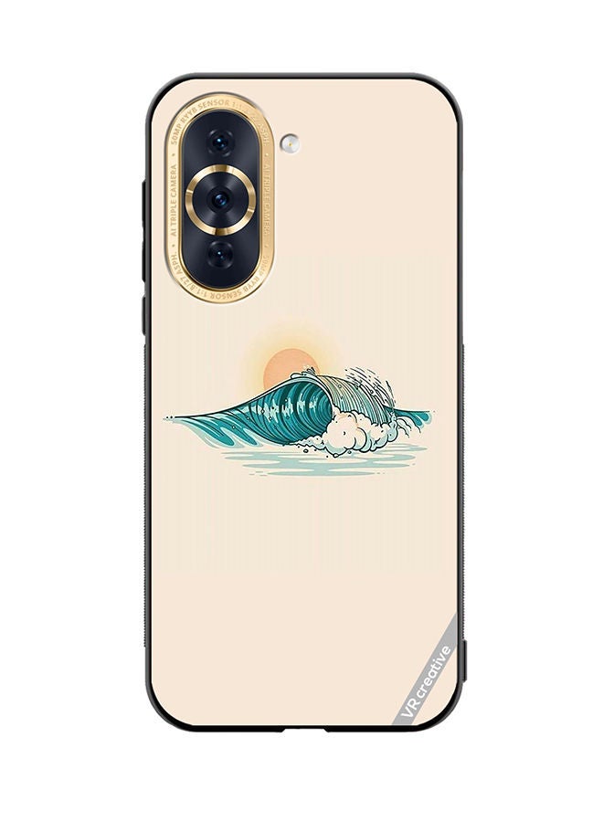VR CREATIVE Protective Case Cover For Huawei Nova 10 Waves Design Multicolour - Image 1
