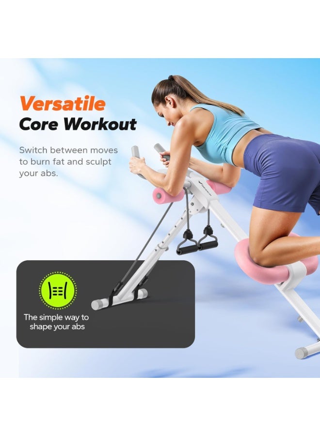 Merach Ab Machine Exercise Bench Press Gym Equipment for Home Gym,Home Gym Equipment, Adjustable Ab Trainer for Exercise & Fitness Equipment, Foldable, Knee Protection Abdominal Trainer - Image 2