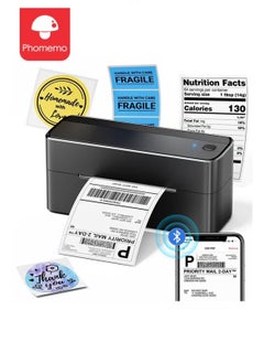 phomemo 241-BT Bluetooth Thermal Label Printer, 4X6" Wireless Shipping Label Printer for Small Business, Label Printer for Shipping Packages, Compatible with iPhone, Android Black  - Image 1