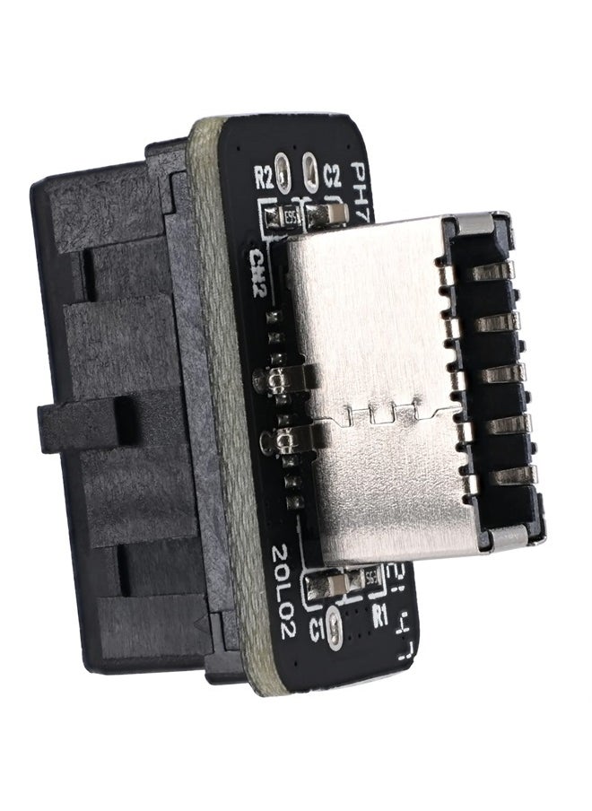 Yeebline - Vertical USB 3.1 Front Panel Socket Key-A Type-E to USB 3.0 20Pin Header Extension Adapter - Image 1