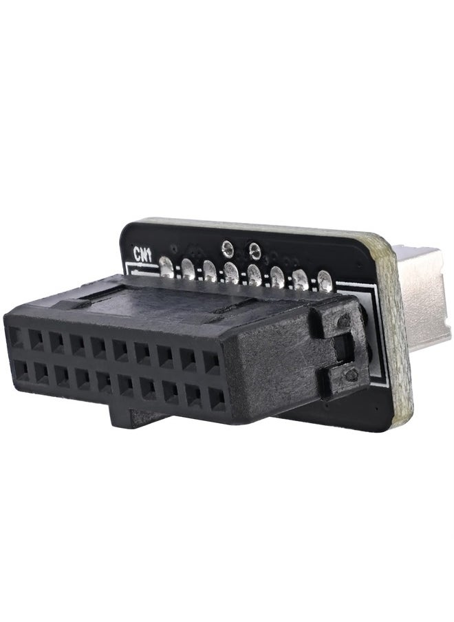 Yeebline - Vertical USB 3.1 Front Panel Socket Key-A Type-E to USB 3.0 20Pin Header Extension Adapter - Image 1