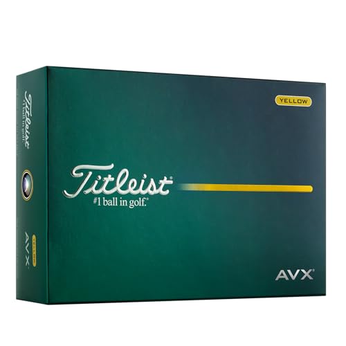 Titleist AVX Golf Balls Yellow one Dozen - Image 1