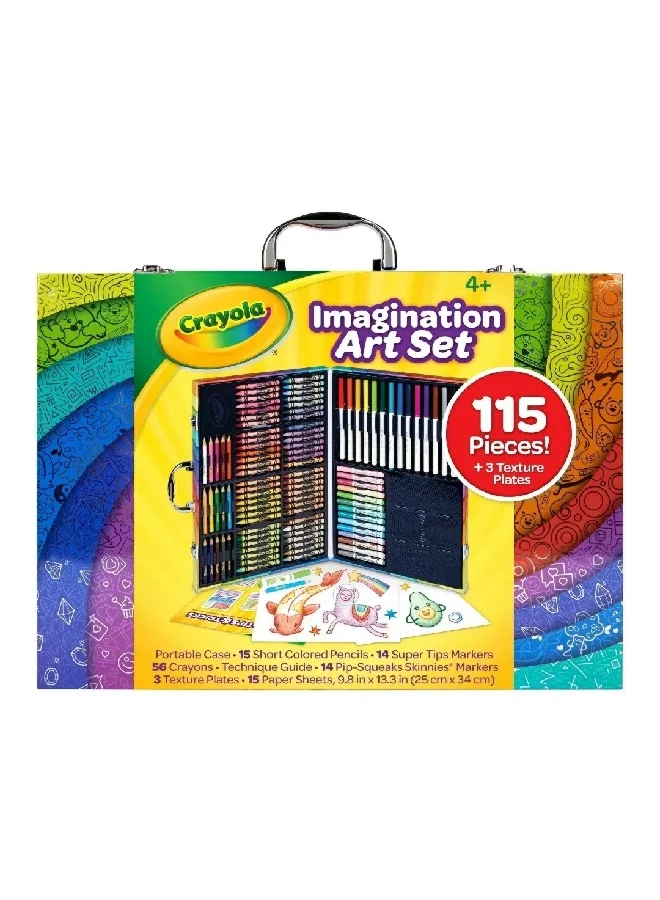Crayola 115-Piece Imagination Art Set with Case Multicolour 29.52 x 39.53 x 5.1 cm CRA0410530002
