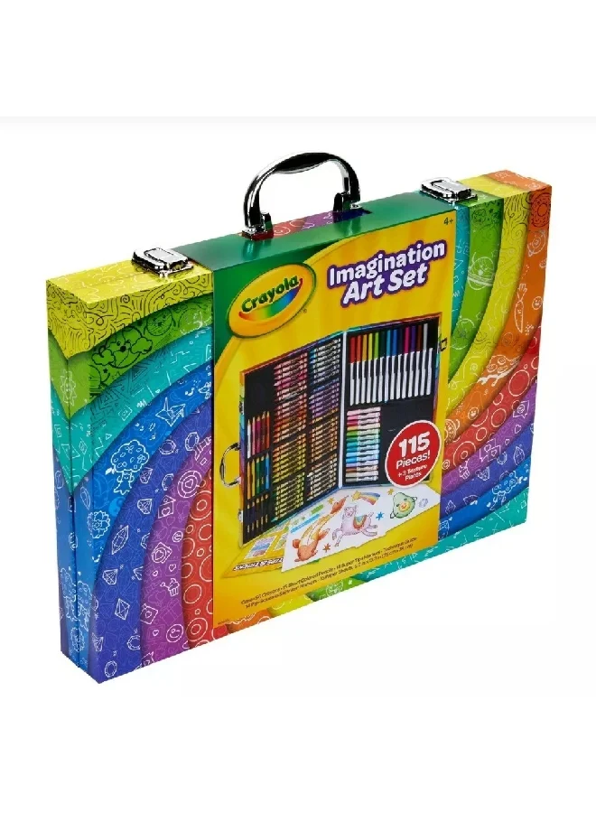 Crayola 115-Piece Imagination Art Set with Case Multicolour 29.52 x 39.53 x 5.1 cm CRA0410530002