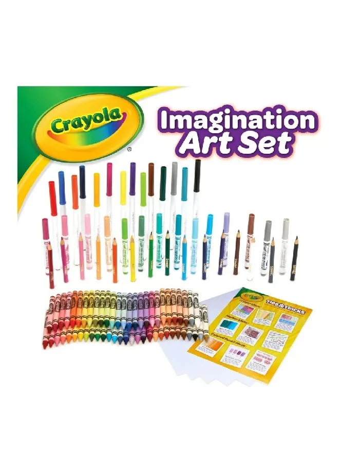 Crayola 115-Piece Imagination Art Set with Case Multicolour 29.52 x 39.53 x 5.1 cm CRA0410530002