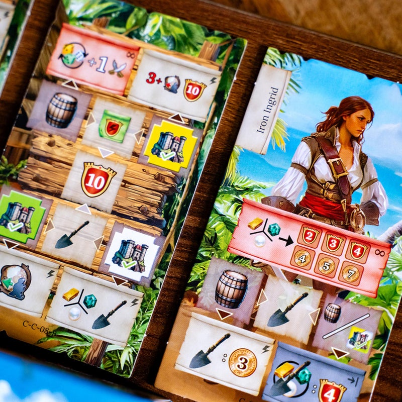 Capstone Games Pirates of Maracaibo Strategy Board Games, Pirate Endless Adventure & Exploration Game Set in The Caribbean, Upgrade Your Ship, Become The Most Legendary Pirate 1-4 Players, Ages 14+ Card Games - Image 3