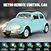 Hylukon Remote Control Car 116 Scale Classic Model Toys Car for Kids 4CH Full Scale Toy Rear Wheel Drive LED High Beam 1950 Model Toys Birthday for Boys Girls - Image 4