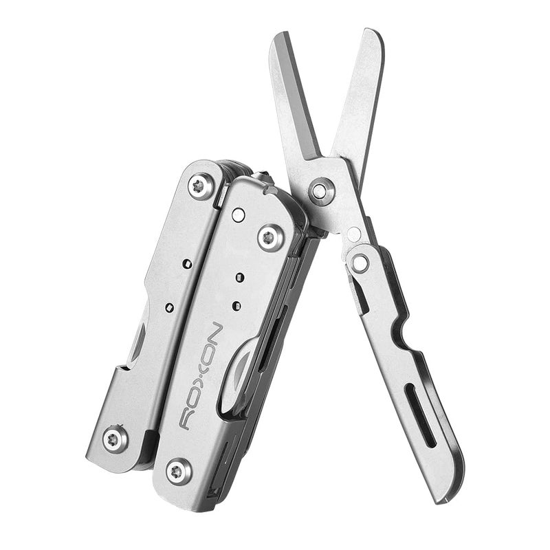 ROXON M2 14 in 1 Mini Multitool Small Lightweight with Folding Scissors Mini Storm With 9pc Bits Set + Holder Multi Tool - Image 1