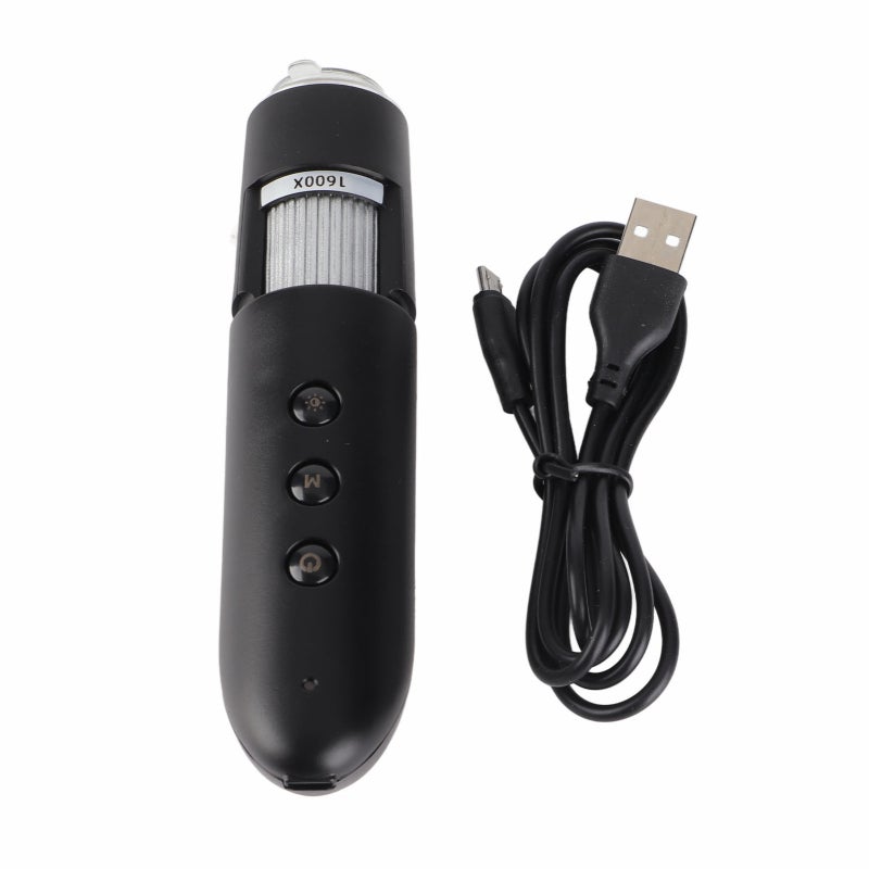 Wireless Wifi Digital Microscope 1600X Magnification 8 Adjustable LED Lights Portable Handheld - Scalp Analysis Microscope Hair Follicle Detector for Beauty Salons Travel - Image 1