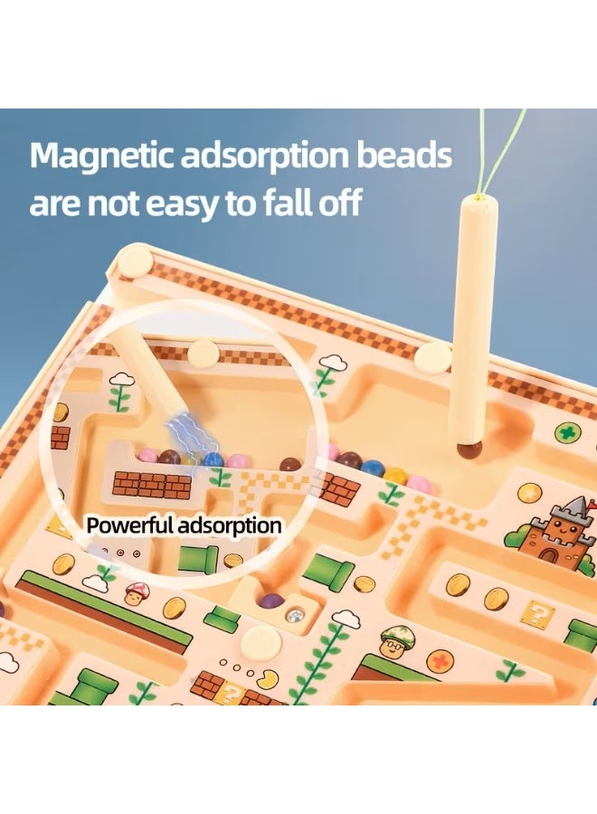 Magnetic Color & Number Maze: Interactive Wooden Montessori Puzzle for Toddlers - Image 5