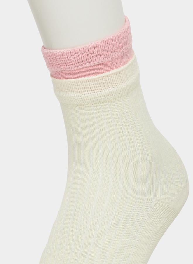 Styli Pack of 5 - Kids Ribbed Ankle Socks - Image 5