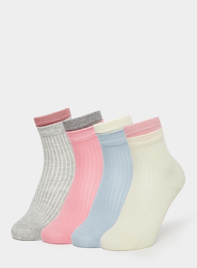 Styli Pack of 5 - Kids Ribbed Ankle Socks - Image 1