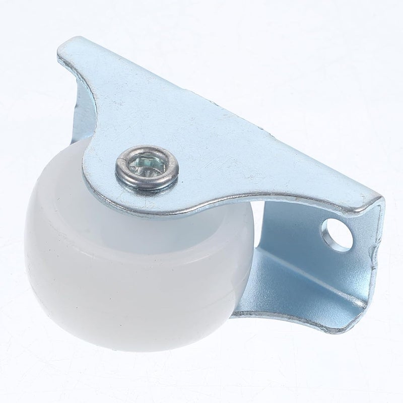 Heavy Duty Fixed Furniture Casters 20PCS Rubber Wheels with Plates Easy Install - Image 5