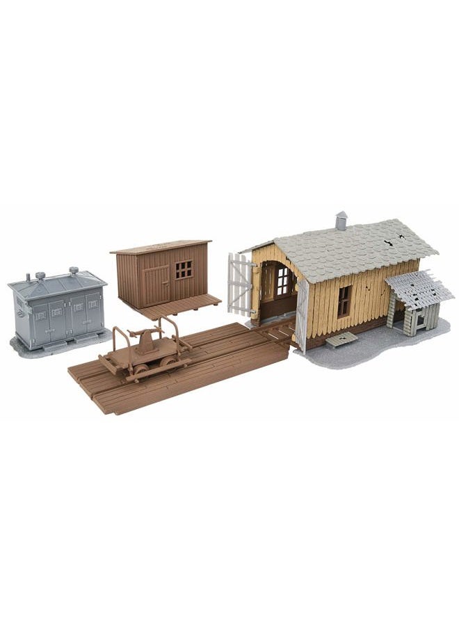 Walthers Trainline HO Scale Model Trackside Tool Buildings - Image 1