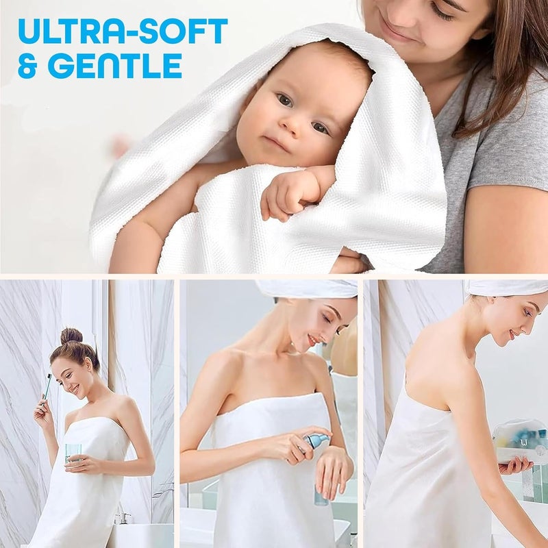 FAGVA Compress Tissue Towel Big Size Magic Compressed Cotton Towel Pure Cotton Portable Expandable Compact Compressed Towels Magic Expand Bath Towel (Pack of 1) - Image 3