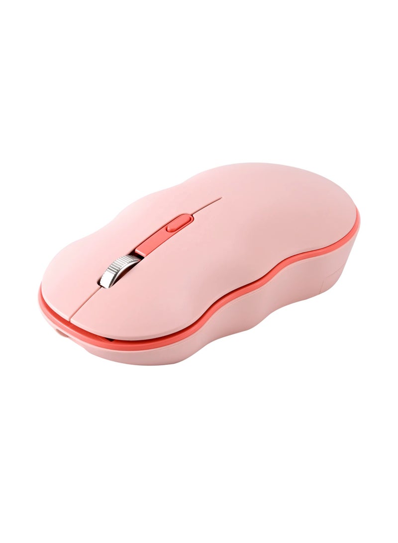 SW98 Wireless Keyboard and Mouse Combo with 2.4G Technology, USB Connection, Instant Connect, Ergonomic Design, and Energy Saving Features - Pink - Image 3