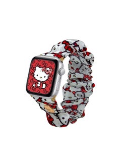 Sonix x Sanrio Scrunchie Watch Band Compatible with ﻿Apple 41mm / 40mm / 38 mm - Classic Hello Kitty (White)  - Image 1