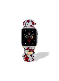 Sonix x Sanrio Scrunchie Watch Band Compatible with ﻿Apple 41mm / 40mm / 38 mm - Classic Hello Kitty (White)  - Image 2
