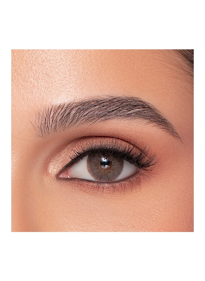 Naturel Natural Brand Contact Lenses - Monthly Lenses La Latte Color - Pair in Box with Lens Case  - Image 1