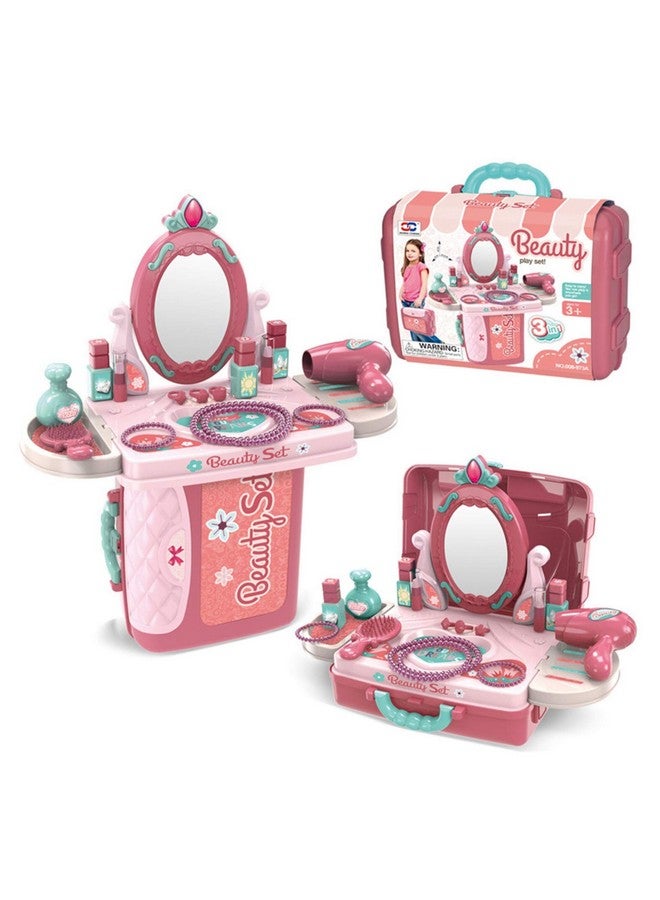 Magicwand Pretend Play ABS Plastic Carry Along 3-in-1 Beauty Play Set Vanity Box Case【Made in India】【2 Yrs & Up】【Pack of 1】【Multi-Colored】 - Image 1