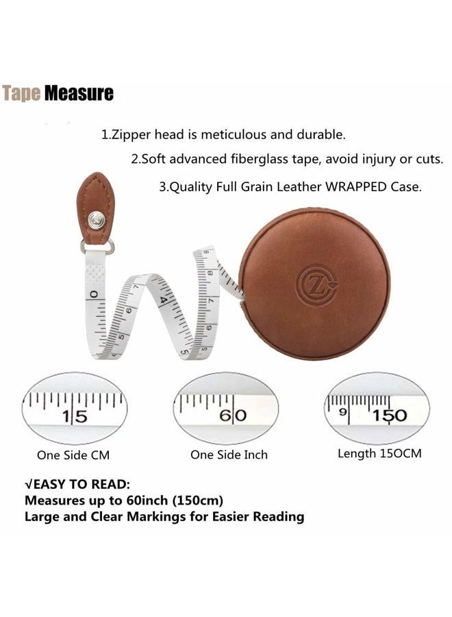 Z_جوده وثقه Sewing Tape Measure, Medical Body Cloth Tailor Craft Dieting Measuring Tape, 60 Inch/1.5M Dual Sided Retractable Ruler with Push Button Round - Image 2