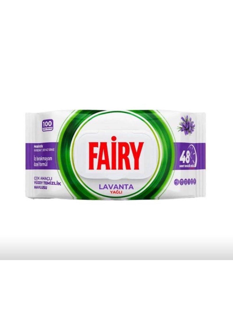 Lavender Scented Surface Cleaning Wet Wipes – 100 Wipes