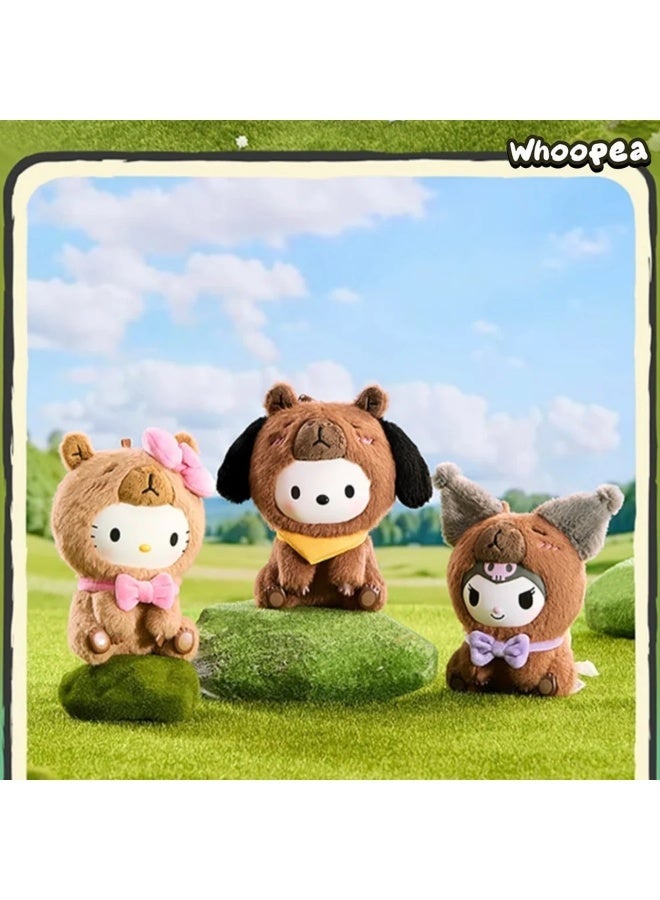 MINISO x Sanrio Characters Chill Capybara Collection Collectible Blind Box, Full Display Set of 6 Sealed Mystery Boxes, Character Collectible for Display and Gifting - Image 1