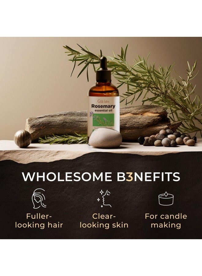 Gya Labs Rosemary Essential Oil for Hair - Huge 4 Fl Oz - 100% Pure Natural Rosemary Oil for Scalp, Diffuser, Skin, Aromatherapy & Candle Making Scent - Image 4