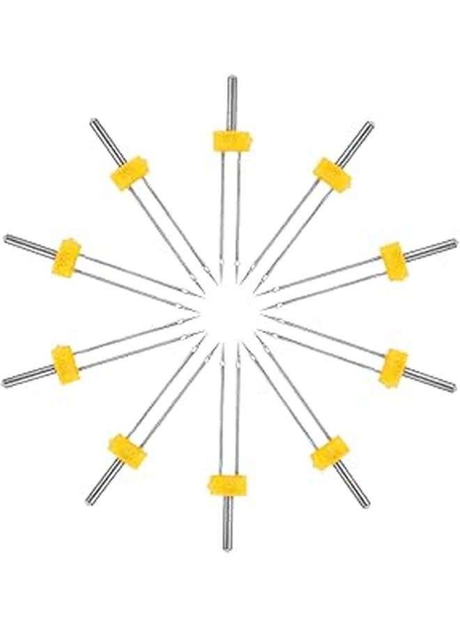 3 80 12 Twin Sewing Machine Needles 10pcs Multifunctional Household Craft Stitching - Image 1