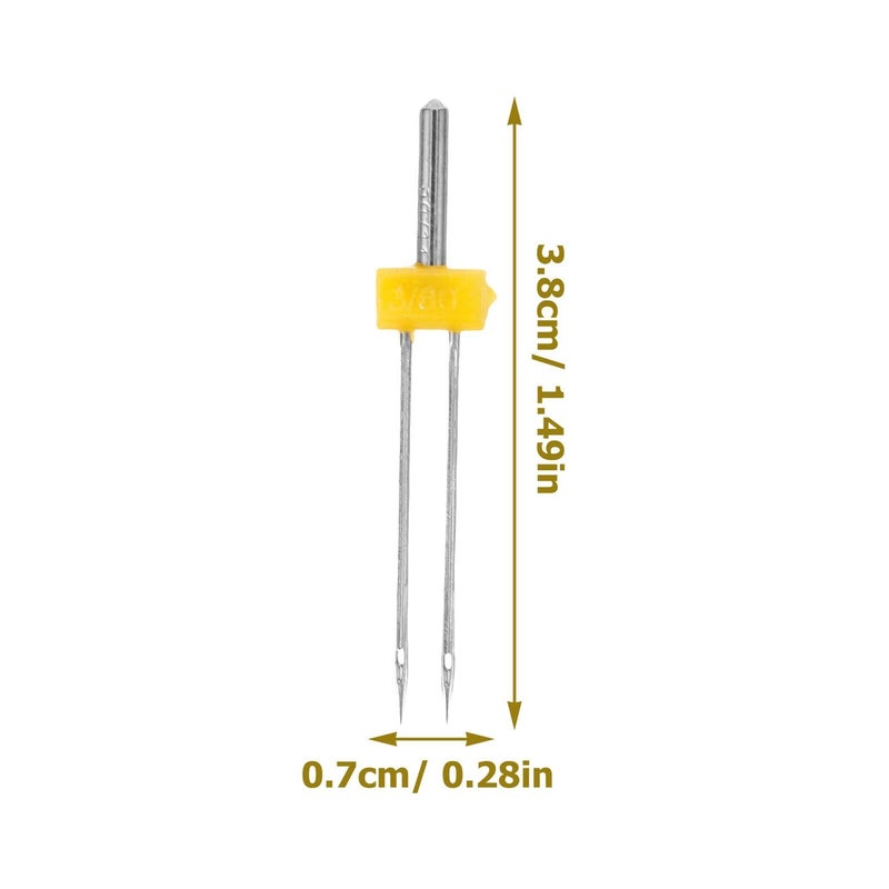3 80 12 Twin Sewing Machine Needles 10pcs Multifunctional Household Craft Stitching - Image 3