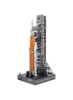 ميتال إيرث مجموعة نماذج معدنية ثلاثية الأبعاد من سلسلة Metal Earth Premium من Artemis Moon Rocket  - Image 1