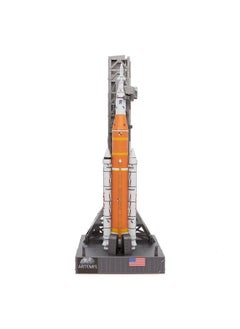 ميتال إيرث مجموعة نماذج معدنية ثلاثية الأبعاد من سلسلة Metal Earth Premium من Artemis Moon Rocket  - Image 2