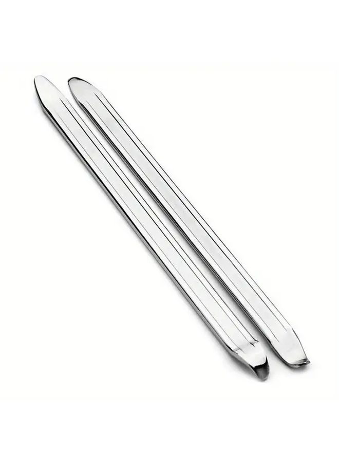 2 Pcs 10 Inch Professional Tire Repair Squeegee Tools Durable Metal Pry Sticks - Image 4