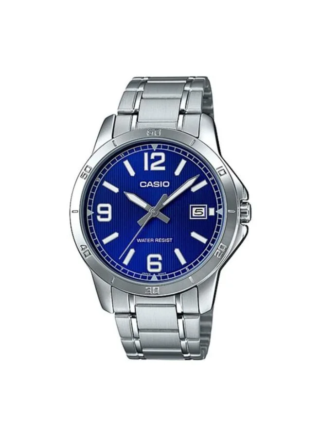 Casio Men's Stainless Steel Analog Watch MTP-V004D-2BUDF - 30.2 mm