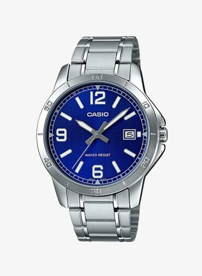 Casio Men's Stainless Steel Analog Watch MTP-V004D-2BUDF - 30.2 mm