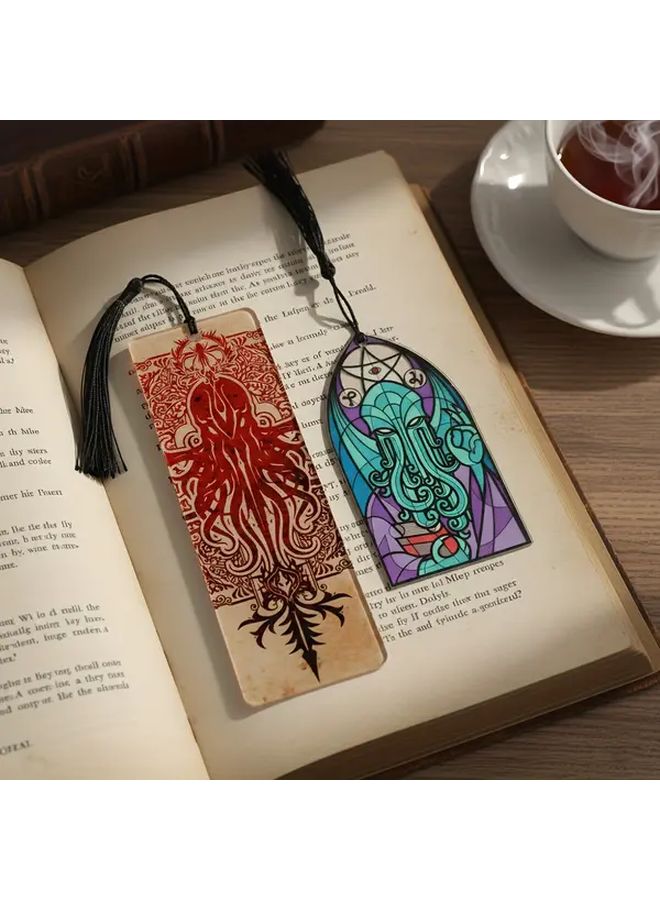 إشارة مرجعية من الزجاج المعشق على الطراز القوطي المرعب بتصميم مخالب الأكريليك - النمط A - Image 3