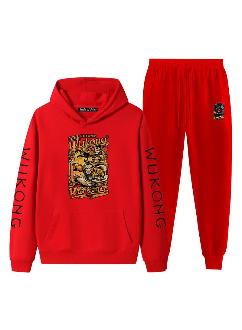 Wukong Black Myth Wukong Hooded Sweatshirt Sports Suit