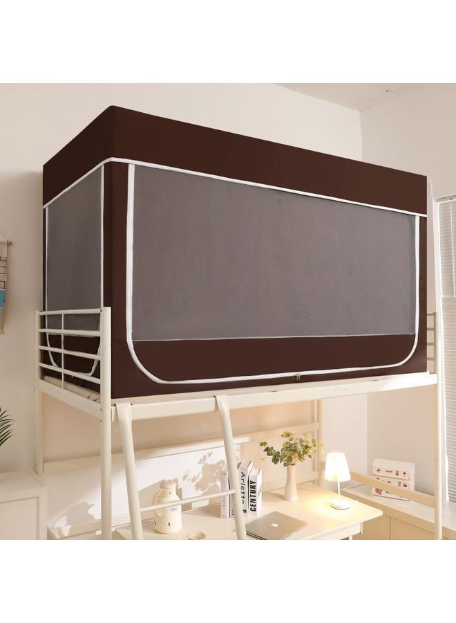 Bluejw RKT4 Student Dormitory Bed Curtain Plus Mosquito Net Integrated Upper Bunk Lower Bunk Full Shading Anti-mosquito Universal Zipper With Bracket - Image 1